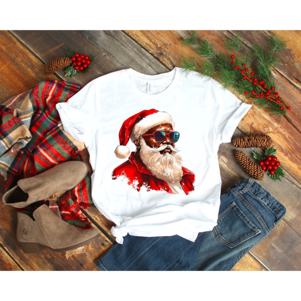 Black Santa T-Shirt